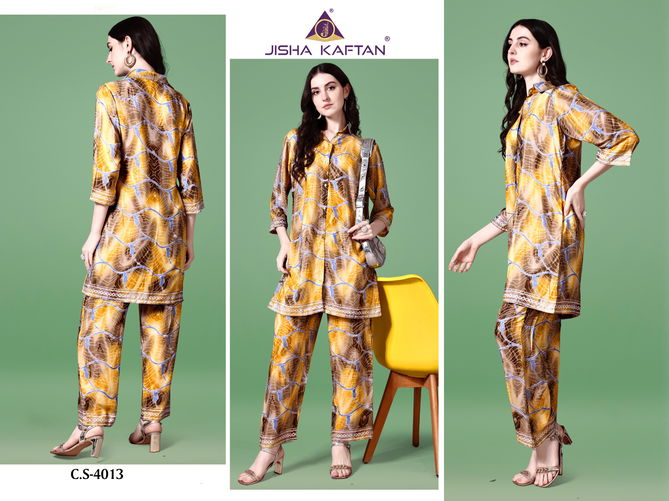 Silk Co Ord Vol 6 By Jisha Kaftan Western Cord Set Islamic Kaftan Orders In India